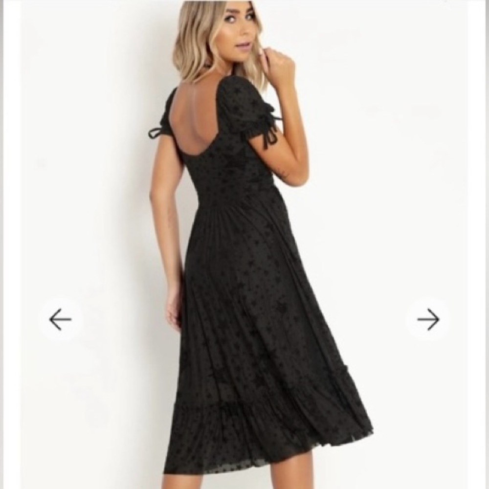 Blackmilk Burned Velvet Stars Tea Party Dress - Picture 2 of 5